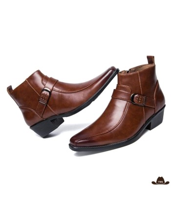 Boots Western Homme Simili Cuir rembourrage situé sous