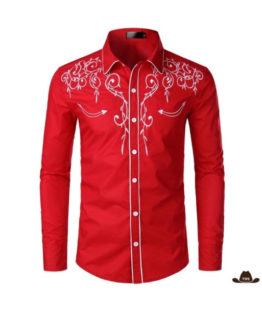 Chemise Rouge Western des créatures d'habitude