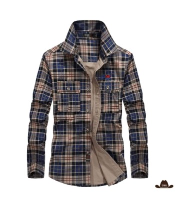 Chemise Cowboy Carreaux Fondus pour Homme JUSQU'A -70%! 