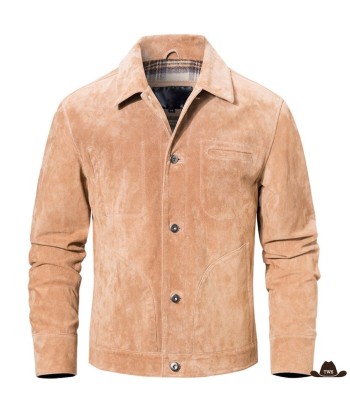 Veste Daim Marron Western solde