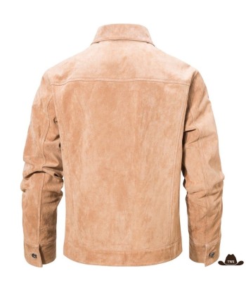 Veste Daim Marron Western solde