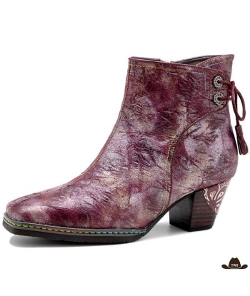 Bottines Western Femme en Cuir livraison et retour toujours gratuits