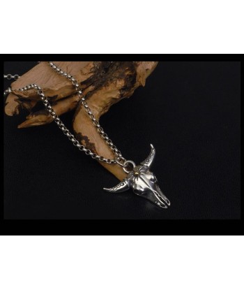 Collier Crâne de Buffle (Argent) 2 - 3 jours ouvrés.