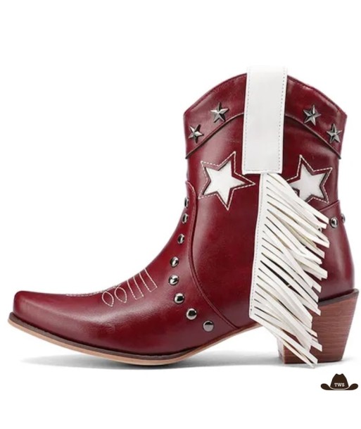 Boots Country Femme Rouges commande en ligne