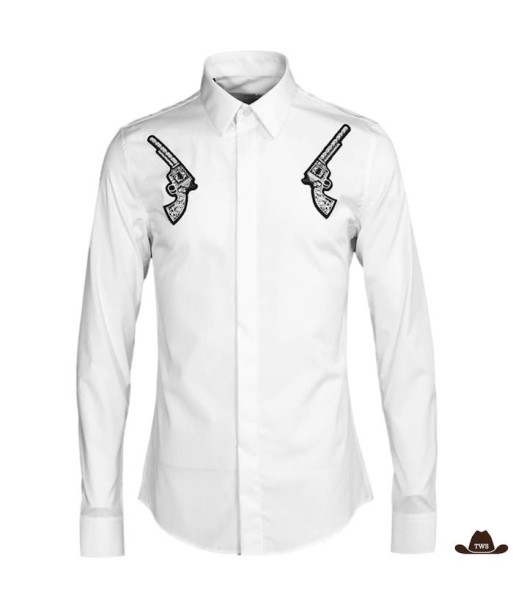 Chemise Blanche Western Vous souhaitez 