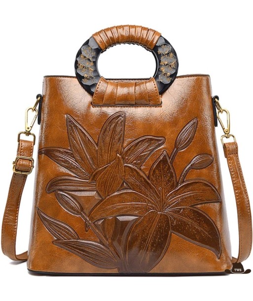 Petit Sac Cuir Fleur pas cher chine