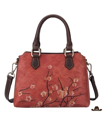 Sac Cuir Motif Floral l'achat 