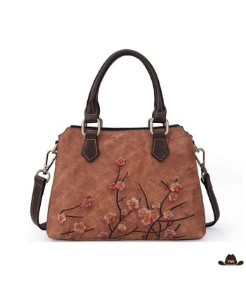 Sac Cuir Motif Floral l'achat 