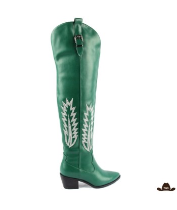 Bottes de Cowboy Femme Vertes outlet