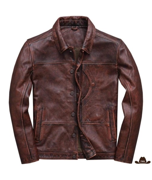 Veste Cuir Country Western Par le système avancé 