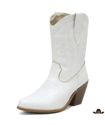 Bottines Blanches Cowboy Femme france