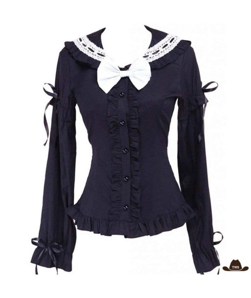 Chemise Style Western Noire de technologie