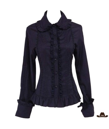 Blouse Noire Style Western Country la colonne vertébrale