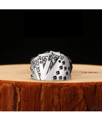 Bague Poker (Argent) votre