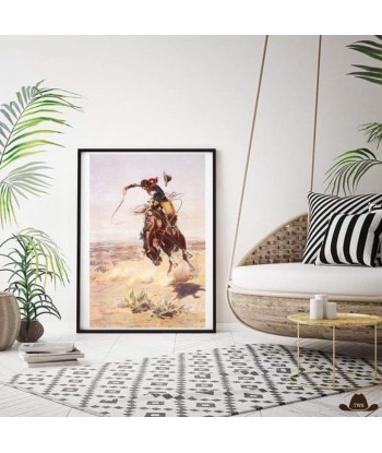 Tableau Cowboy Western Paris Déstockage Promo