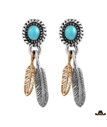 Boucles d'Oreilles Western Turquoise (Argent) Comparez et commandez 