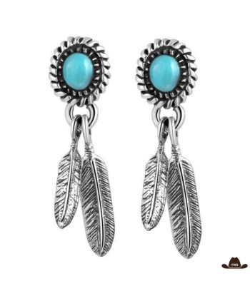 Boucles d'Oreilles Western Turquoise (Argent) Comparez et commandez 