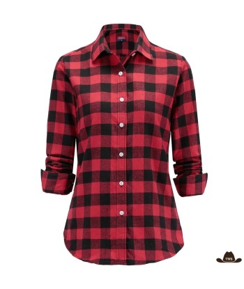 Chemise à Carreaux Rouge Cowboy Femme livraison gratuite