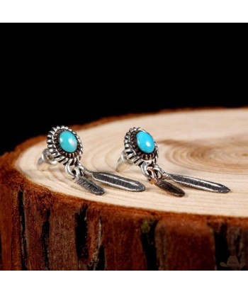 Boucles d'Oreilles Western Turquoise (Argent) Comparez et commandez 