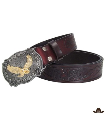 Ceinture Western Cuir Noir Amélioration de cerveau avec