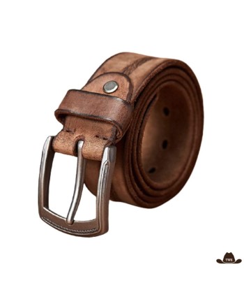 Ceinture en Cuir Marron Homme Western Venez acheter