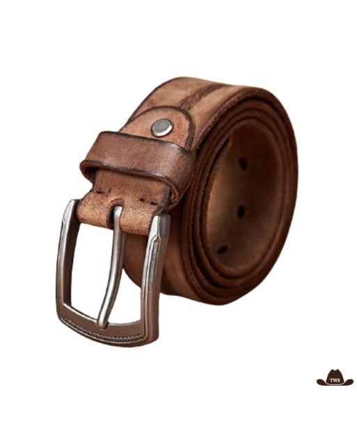 Ceinture en Cuir Marron Homme Western Venez acheter