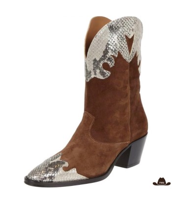 Bottines Cowboy Femme Suédine outlet