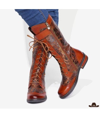 Bottes de Cowboy Femme Cuir solde