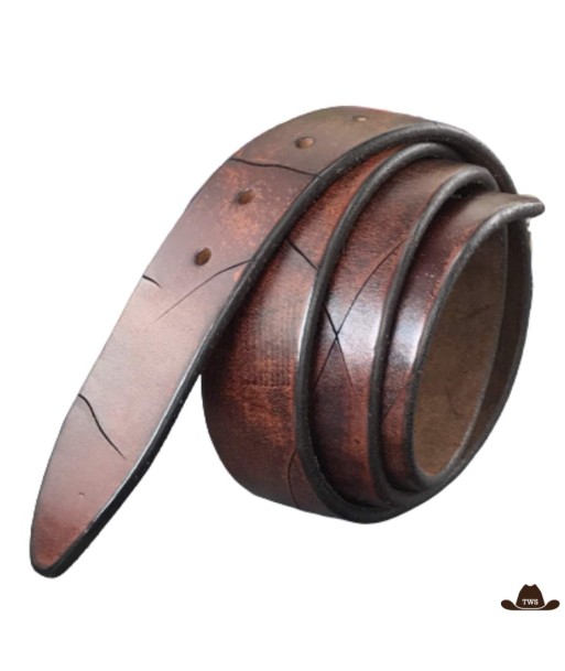 Ceinture En Cuir Country Pour Boucle Amovible Véritable concentré