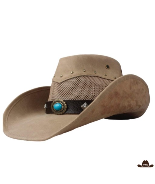 Chapeau Western Cuir Femme solde