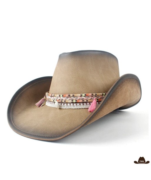 Chapeau de Cowboy Femme Cuir chez Cornerstreet bien 