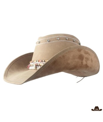 Chapeau de Cowboy en Cuir Pour Femme pas cher 