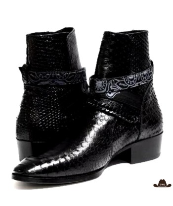 Bottines Cuir Noir Cowboy Le MVP de beaucoup