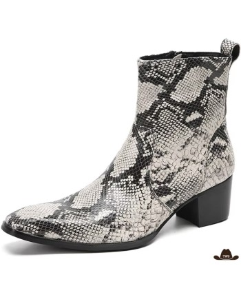 Bottines Cowboy Serpent basket pas cher