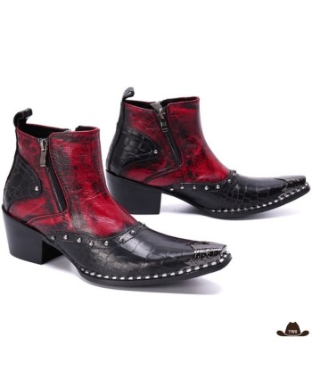 Bottines Hommes Boots Style Cowboy ou a consommer sur place