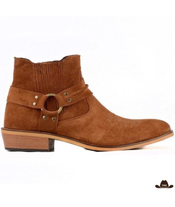 Bottines Style Cowboy Daim Livraison rapide