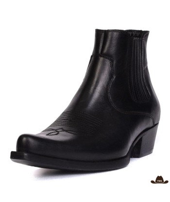 Bottines Cuir Cowboy Talon Carré de l' environnement