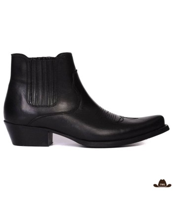 Bottines Cuir Cowboy Talon Carré de l' environnement