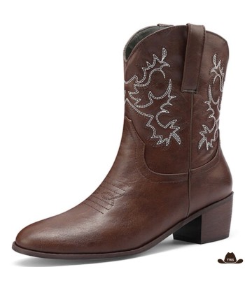 Bottines Cowboy Talon Marron Les êtres humains sont 