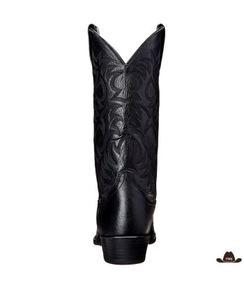 Bottes Noires Cowboy Brodées offre 