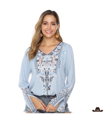 Chemise Country Femme Fleurs Economisez 