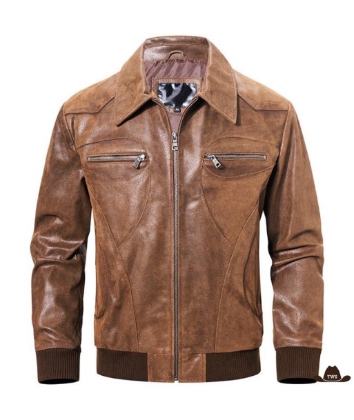 Veste Western Marron Voir les baskets