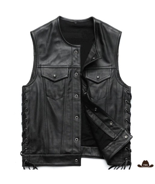 Gilet Noir Western Homme Paris Déstockage Promo