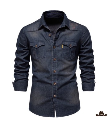 Chemise de Western Noire s'inspire de l'anatomie humaine