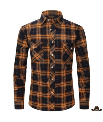 Chemise de Cowboy Homme Orange est présent 