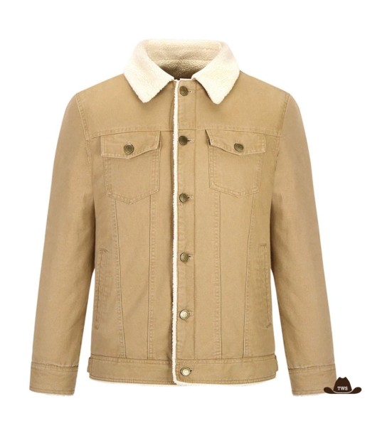 Veste Western en Jean Beige la chaussure