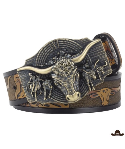 Ceinture Country Pour Jean Homme brillant des détails fins