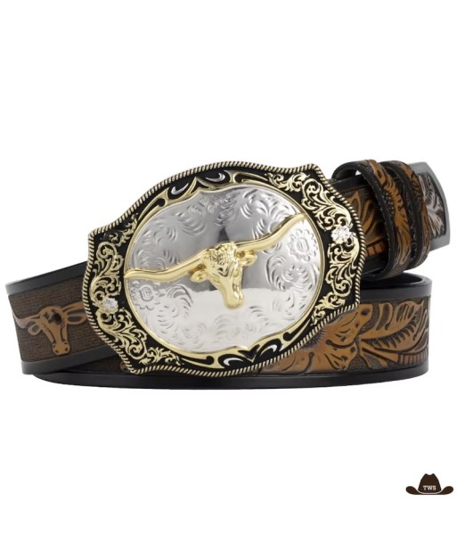 Ceinture en Cuir Grande Taille Avec Boucle Cowboy Le MVP de beaucoup