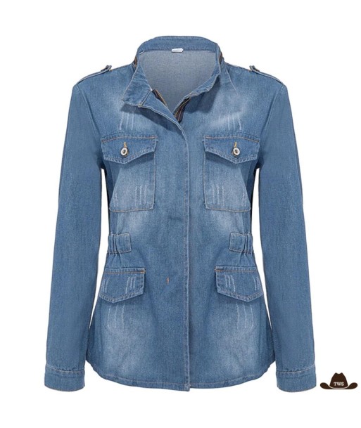 Veste Jean Western Femme les muscles