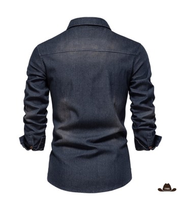 Chemise de Western Noire s'inspire de l'anatomie humaine